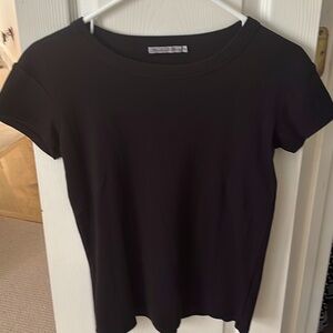 Michael Stars brand black tee OS. Small blemish on front.